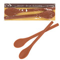 Honey Bear Kitchen Silicone Stirring Spoon (Set of 2, Honey Bear Brown) for Coffee & Tea - color: Honey Bear Brown