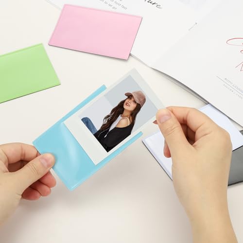 PATIKIL 2x3 Fridge Magnetic Frame, 10Pcs Mini Picture Frames Photo Frame Instant Film Small Picture Holder for Fujifilm Refrigerator, Pink - color: Pink