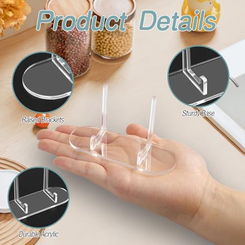 10 Pack Trading Card Display Stand, Clear Acrylic Card Stands, Card Stands for Sports Cards, PSA Card Display