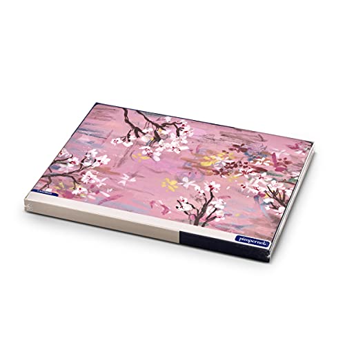 Pimpernel Blooming Dogwood Placemats, Set of 4 (15.7" x 11.7") – Cork-Backed Rectangular Boards with Floral Artwork, Lacquered Surface, Heat & Stain Resistant Decorative Table Mats for Dining - size: 15.7" x 11.7" Rectangular, style: Emerging