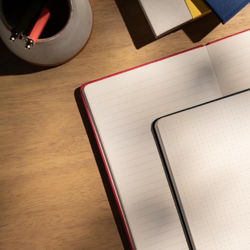 ANECDOTE. Lined Journal Notebook,192 Pages, A5 size: 8.3" x 5.4"| Hardcover - color: Red, size: 8.3" x 5.4"