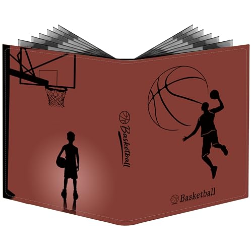 Basketball Card Binder, 900 Pockets, Protective Trading Card Album - color: Basketball, size: 900 Pockets