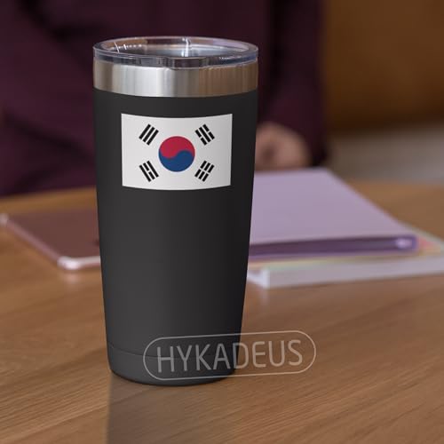 (3Pcs) South Korea Flag Stickers – South Korean Sticker Decals, 3" x 2" - color: South Korea