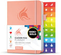 Clever Fox Daily Planner, Undated Professional & College Day, Peach Pink - color: Peach Pink (Undated)