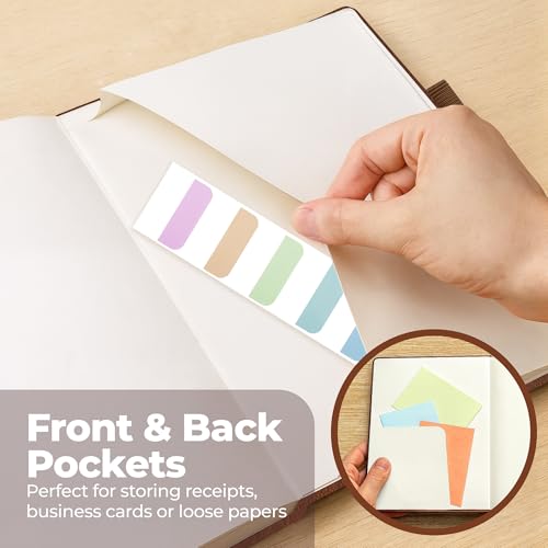 Thick Lined Journal Notebook 8.5x11" with Big A4 Hardcover Leather - Brown - color: Brown, size: A4 300 Pages