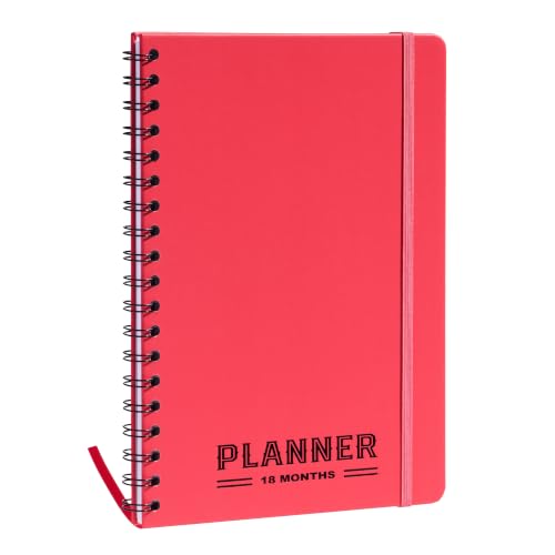 Nextnoid B5 18-Month Undated Monthly Planner, Hardcover, Blush Pink - color: Blush Pink, style: a-Monthly Undated
