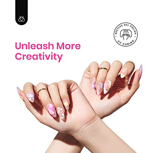 Beetles Pastel Gel Liner Nail Polish Set 6 Colors Art French Line Swirl - color: C - Multicolor-6