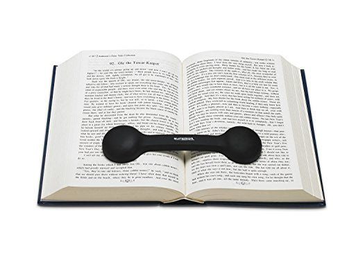 Bookmark/Weight-Page Holder-Holds Books Open and in Place-Black-by Superior Essentials - color: Black