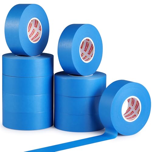 10Rolls Blue Painters Tape 30MM × 55Yd Wide Blue Masking Tape for Painting - size: 1.2inch-10rolls