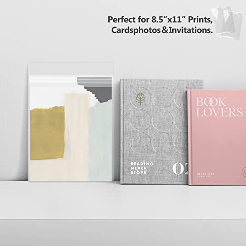 Golden State Art 8.5"x11" Acid-Free Crystal Clear Storage Sleeves,200 Pack - size: 8.5x11