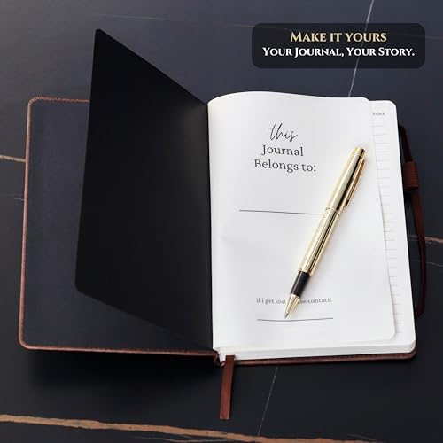 Veway Vegan Leather Journal and Pen Set, Tree of Life Notebook, A5 Lined Writing Journal with 224 Pages, Index and Gift Ready Box