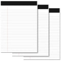 Legal Pads 8.5 x 11 Writing Pads 3 Pack Wide Ruled Note Pads 8.5 x 11 White - color: White 3