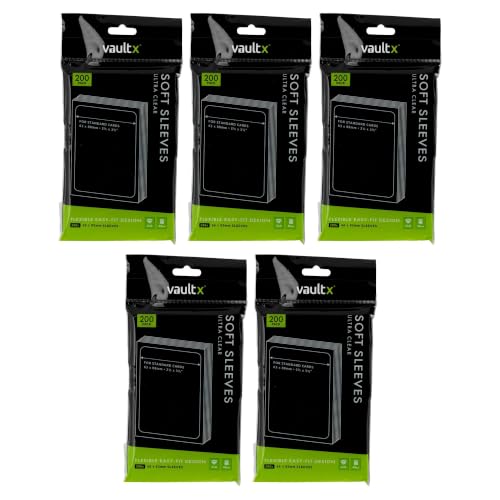 Vault X Soft Penny Sleeves (1000 Pack) Clear for Trading Cards TCG - size: 1000 Pack