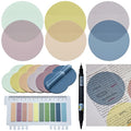 YOUDEFUL 800Pcs Transparent Sticky Note, 2.76x2.76 Clear Round Sticky Note - size: Round Morandi