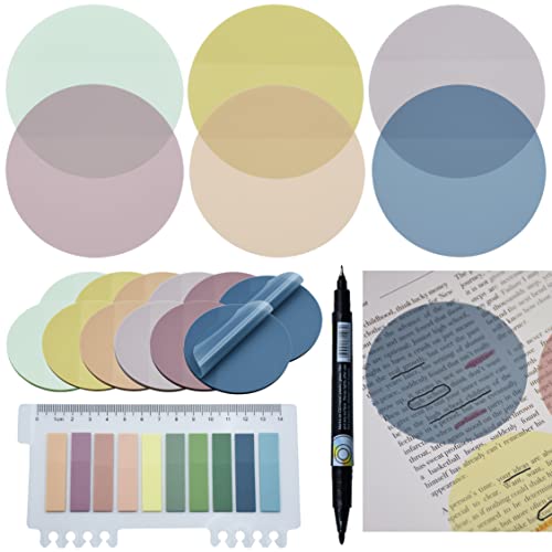 YOUDEFUL 800Pcs Transparent Sticky Note, 2.76x2.76 Clear Round Sticky Note - size: Round Morandi