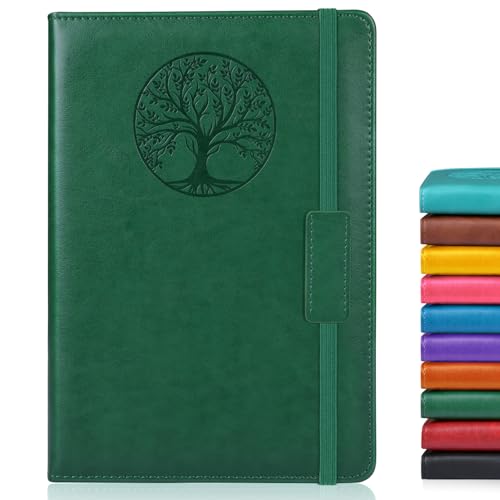 Biuwory Dotted Journal Notebook, 140 Dot Grid Pages, Medium 5.7"×8.3" - color: Green, size: Dotted-140 Pages (5.7"×8.3")