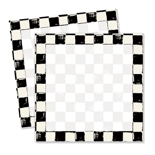 Cute Sticky Notes 3 x 3 in, 2 Pack Self Stick Note Pads with Fun Patterns, Strong Adhesive Memo Pads for Office School Home, 80 Sheets per Pad Classic Checkerboard - color: Classic Checkerboard