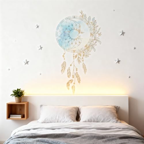 TIAMECH A4 Reusable Dreamcatcher Stencil for Painting - style: Dreamcatcher