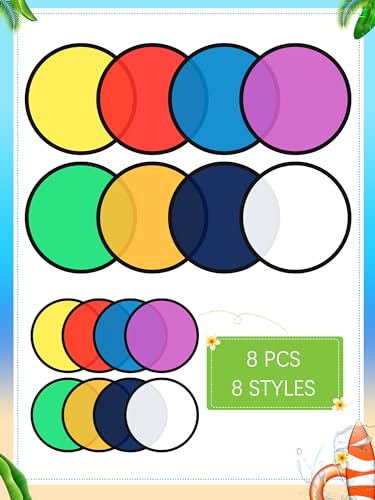 Gejoy Foldable Flying Disc Handheld Fan with Bag - color: Bright Colors