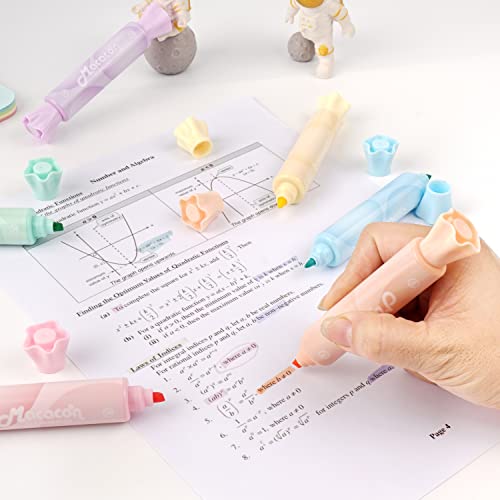 chosch Candy Shape Highlighters, Assorted colors,Chisel Tip,Water Based,Quick Dry& Write Smoothly 6 Macaron Colors (CANDY HIGHLIGHTER) - style: CANDY HIGHLIGHTER