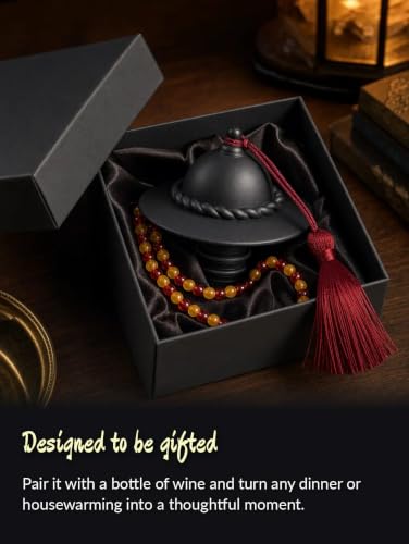 GRIPONG "Jeonlip" Traditional Korean Design Multicolor Wine Bottle Caps to Preserve Freshness, Stylish and Durable, Perfect for Parties and Gifts - Decorative Bottle Plug for Wine & Whiskey - color: Blue