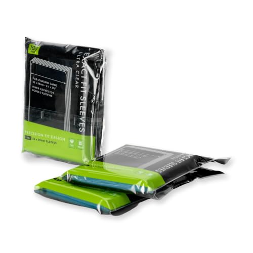 Vault X Exact Fit Inner Sleeves (200 Pack) Clear for Trading Cards - size: Clear 200 Pack