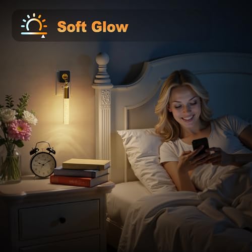 JandCase Night Lights Plug into Wall, 3000K Soft Light LED NightLights - color: Long Bubble-3000K, size: 1 Pack