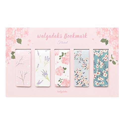 Monolike Magnetic Bookmarks Floral, Set of 5 - color: Floral