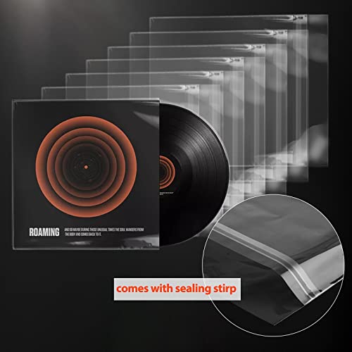 Golden State Art Clear Record Outer Sleeves,12.75x12.75 Inch,100 Pack - size: 12.75 x 12.75