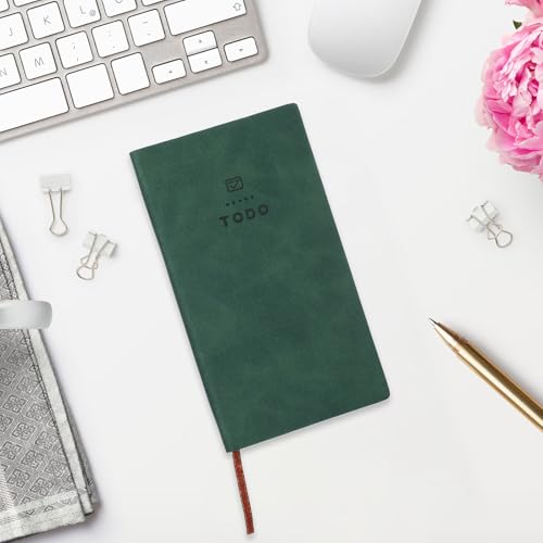 PATIKIL 2Pcs Planner Notebook, A6 100 Sheets Undated to Do List Daily Weekly Monthly Goals Tracker Pocket Notebook for Office Study Time Management Fitness Weeding, Sky Blue/Pink - color: Sky Blue/Pink