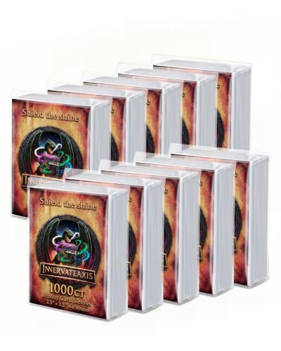1050CT Perfect Fit Sleeves, Card Sleeves, 2.5" x 3.5", for Double-Sleeving, Trading Card Sleeve Compatible with MTG, TCG, Gaming Cards