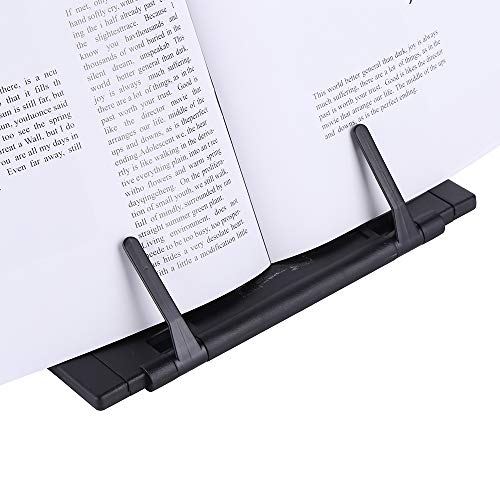 KLOUD CityBlack Metal Desktop Document Book Holder with 7 Adjustable Positions (Lost ocean-SJ981)