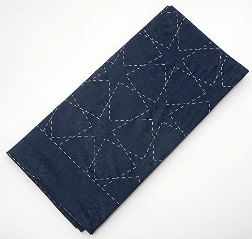 DARUMA Sashiko Sampler Original Cloth Navy Color (Morning Glogy) - color: Morning Glogy