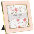 eletecpro 4x4 Enamel Picture Frame with Real Glass Cover, Pink, 2-Pack - color: Pink, size: 4x4