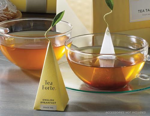 Tea Forte Tea Sampler, 40 Pyramid Infuser Bags, Premium Tea Gift Set
