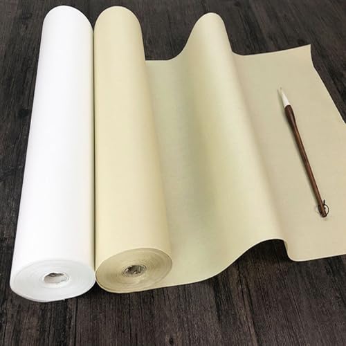 Xuan Rice Paper 18inx27yd Mulberry Calligraphy Sumi-e Decoupage White - color: White, size: 46CM