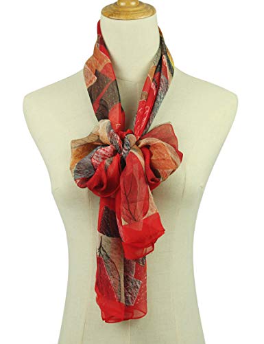 PANTONIGHT Long Chiffon Sheer Scarf Gradient Shaded Colors Lightweight Scarf For Womens - color: Col 760