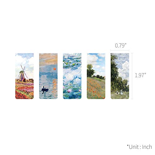 Monolike Magnetic Bookmarks Monet, Set of 5 - color: Monet