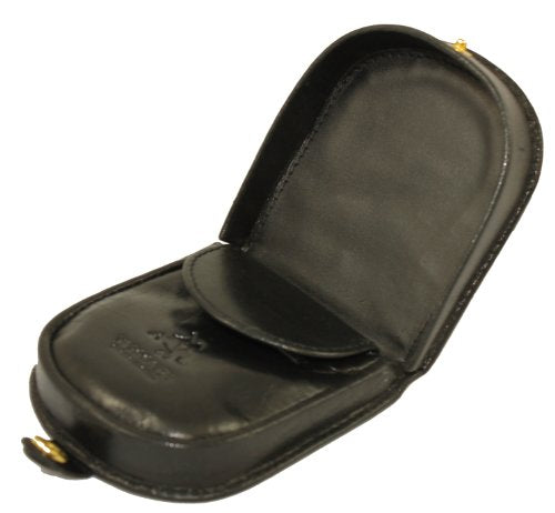 Visconti TRY-5 Smooth Soft Leather Coin Purse Pouch Tray/Money Change Holder, Black, Small - color: Black
