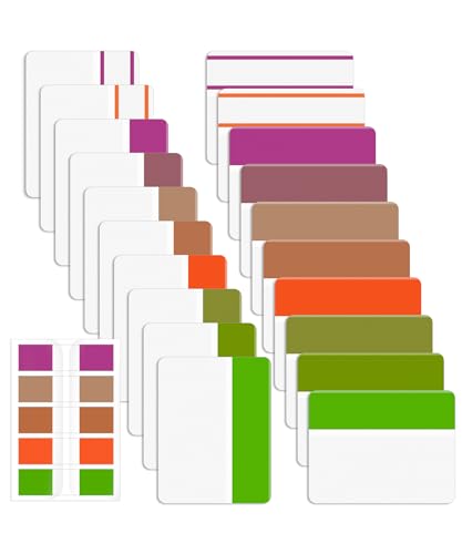 Mr. Pen- Sticky Index Tabs, 500 Pcs, 21 Sets, Colorful - color: Beetroot