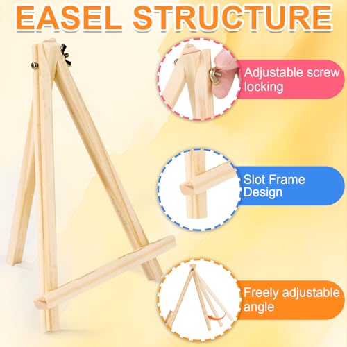 ESRICH 4 PCS 9 Inch Easel for Painting, Easel Stand for Painting Canvas - style: 4