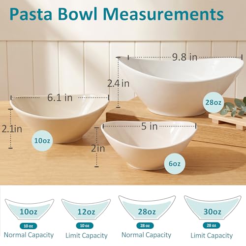Teocera 5 Inch Porcelain Small Bowls Set, 6 Ounce small serving bowls for Dessert, Ice Cream, Snack, Dipping, Side Dishes, Microwave & Dishwasher Safe- Cream Yellow - color: Cream, size: 6 Ounce