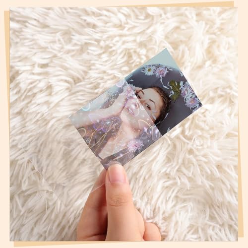 400 Pcs Kpop Photocard Sleeves Holder 58 x 89 mm, Laser Flash Card Covers - style: Holographic Style