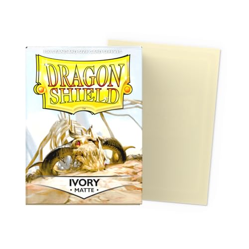 Dragon Shield | Standard Size Card Matte Sleeves | 100 CT - Smooth & Tough Premium TCG Sleeves | Compatible with Pokemon, Flesh & Blood, One Piece & Magic the Gathering | Ivory - color: Ivory
