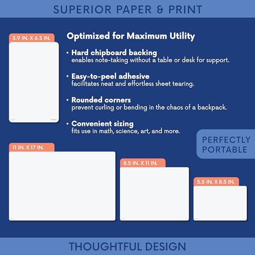Notsu Dot Grid Small Desk Notepad 2 Pack, 3.9" x 6.3" - size: 3.9" x 6.3", style: Dot Grid