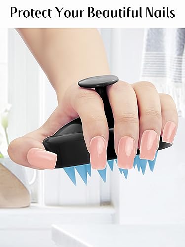 HEETA Scalp Massager Hair Growth Scrubber for Dandruff Removal Hair Care - color: New Black Blue