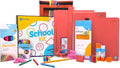 Enday Back to School Supplies for Kids, School Supply Box Grades K-5 (Red, 1 Kit) - color: Red, size: 1 Kit