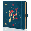 TIEFOSSI Dotted Square Journal Notebook 160 Pages for Women & Men(8 x 8) - color: Deep Blue, size: Square-Dotted