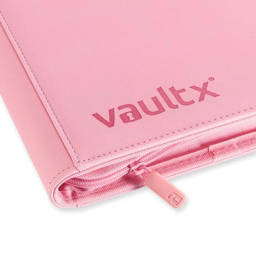 Vault X 12 Pocket Zip Trading Card Binder 480 Cards Exo-Tec (Pink) - color: Pink, size: 12 Pocket