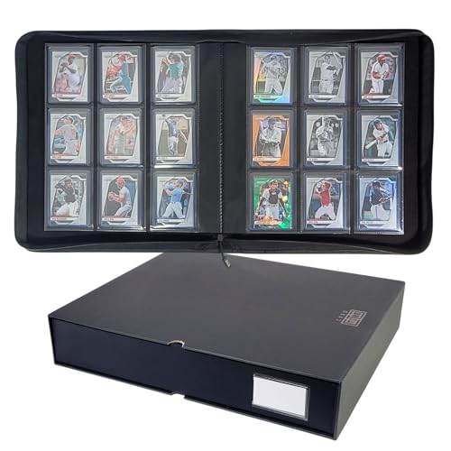 Card Titan Toploader Binder - 9-Pocket Trading Card Binder with Rigid Slipcase - Fits 252 Standard Top Loaders - Heavy-Duty Square Spine Case for Toploaders - Side-Loading Pages - Black - color: Black - 9 Pocket